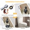 Universal Front Mount Toilet Handle Replacement Kit - Zinc Alloy