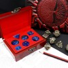 Haxtec Mystery DND Dice Set with Wood Dice Case Dual-purpose