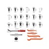 450 rivets plastic universal car clips nylon black rivets plastic