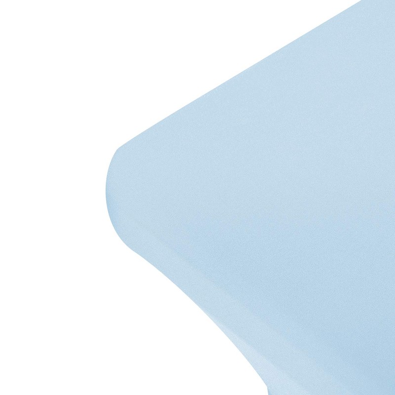 Peomeise 4FT Spandex Table Cover Rectangular Stretch Spandex Tablecloth (Blue