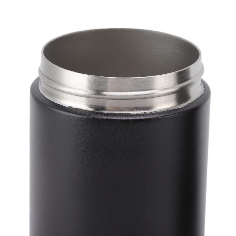 Stainless Steel Beer Can Double Walled Black Simple Insulated Cola