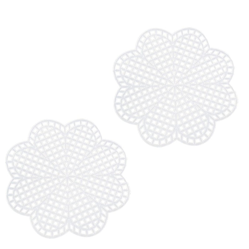 JCBIZ Lona de plástico, 10 piezas con forma de flor