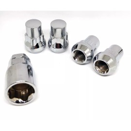 Wht Knight Chrome Tuner Premium Wheel Locks Buick Regal LaCrosse Encore 14x1.5  Set