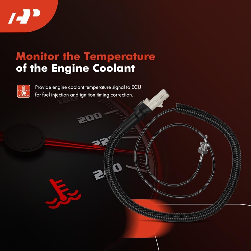 A-Premium Engine Coolant Temperature Sensor [2 Pins] Compatible with Ford,