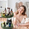 CXJYSD Organizador De Maquillaje De 2 Niveles Giratorio 360 Grados，Organizador