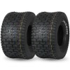 2PCS 20 X 10.00-8 Turf-V Pattern Lawnmower Tubeless Turf Tire,