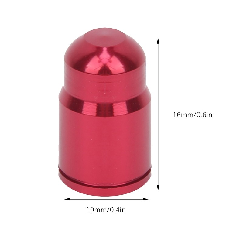 GUB 50Pcs Aluminium Alloy Schrader Valve Cap Bicycle Tyre Nozzle