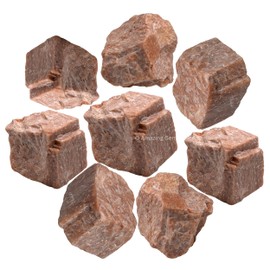 Peach Moonstone Raw Crystals and Healing Stones, Natural Rocks for Tumbling and DIY Raw Stones and Crystals (1 lb)