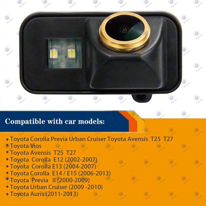HD Golden Camera 1280 x 720p Night Vision Reversing Camera
