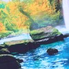 Cave River Landscape Pattern Tapestry Wall Hanging Wall Blanket for