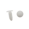 A ABSOPRO Rivets Push Type Clips 7.5 x 5.5mm White