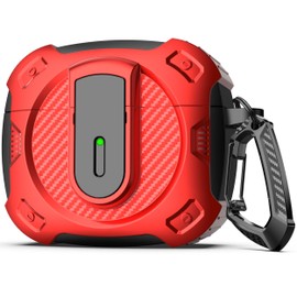 RFUNGUANGO for AirPods 3 Generation case, 2024 New Space-Themed Protective case. Compatible with Airpods 3, [Red]
