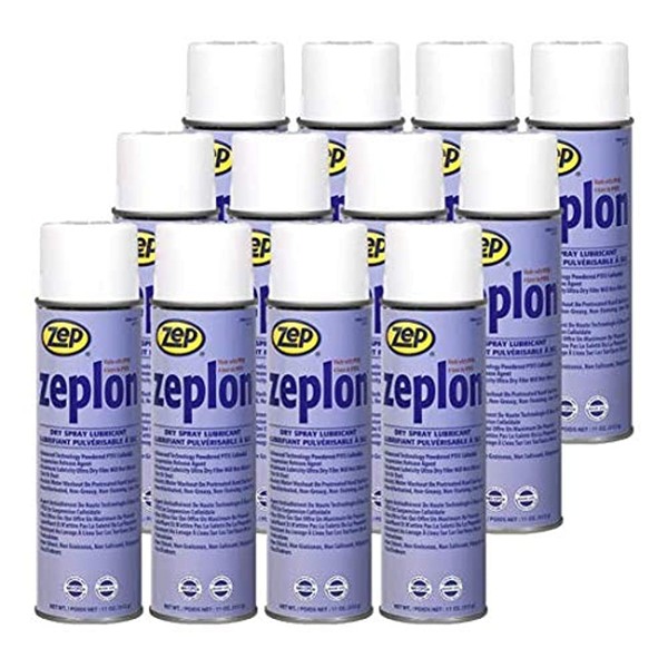 Zeplon Heavy-Duty Dry Spray Lubricant 11 Ounce 27601 (Case of 12) - This Product is for Business Customers Only