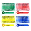 48 Pieces Microscope Accessories, Microscope Slides with Biological Samples, 24