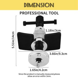 MuHize Caliper Piston Compressor Tool (Upgraded) - Universal Rear Brake Caliper Tool for Disc Pad Replacement on Ford/Toyota/Honda Cars - Ergonomic Right-Handle Design