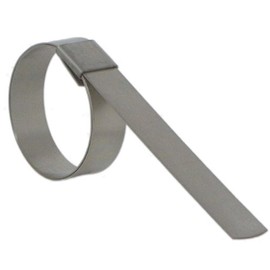BAND-IT CP0699 5/8" Wide x 0.025" Thick 1-1/2" Diameter, Galvanized Carbon Steel Center Punch Clamp (100 Per Box)