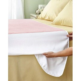 Washable Incontinence Pad Bed Protector Sheet (Double Bed with Tucks, 85 x 135 cms)
