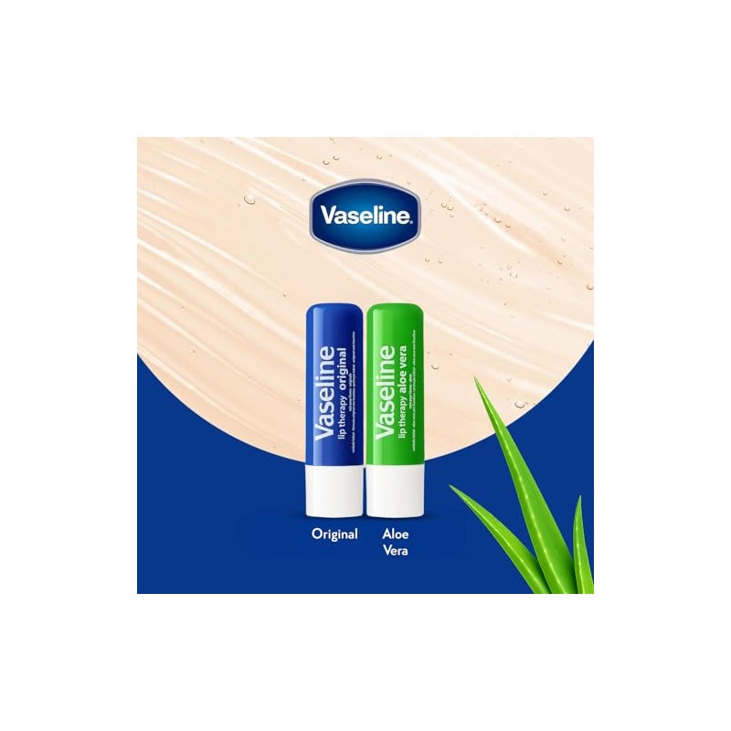 Vaseline Paquete de 4 variedades de terapia de labios, bálsamo