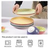 Metahom 10" Ceramic Dinner Plates, Porcelain Dessert Salad Plate Set,