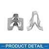 A ABSOPRO Car Mounting Clip Dashboard Trim Clip Metal Silver