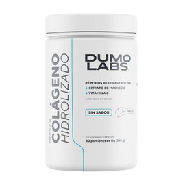 DUMO Labs Colágeno Hidrolizado en Polvo | Péptidos de Colágeno sin Sabor | Suplemento Alimenticio | Fácil Disolución | 330 g (30 Porciones)