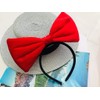 Velvet Bow Headband: H2 (Velvet Red)