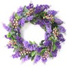 Simulation Lavender Wreath Silk Cloth Artificial Lavender Flower Wreath Front