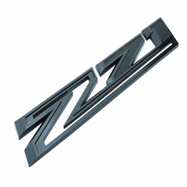 2X Large Size Z71 RH LH Side Fender Emblem Nameplate Badge Decal Replacement for 2019-2021 Chevy Silverado (Matte Black)