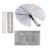 Stainless Steel Guitar String Action Ruler Set 32 Balde Feeler