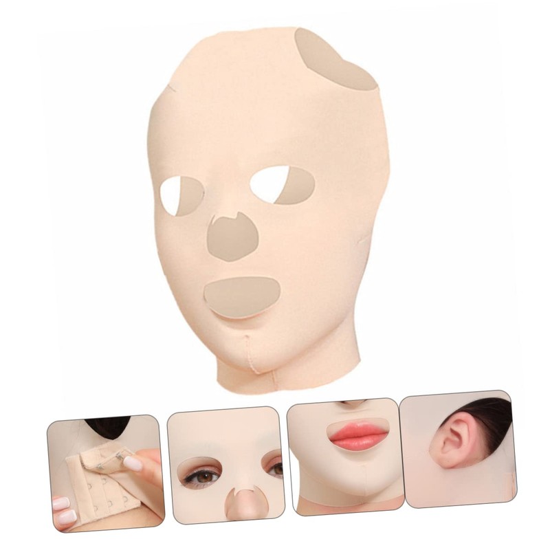 Outanaya 1pc Elastic Facial Mask Skin Tighten Sleep Mask for