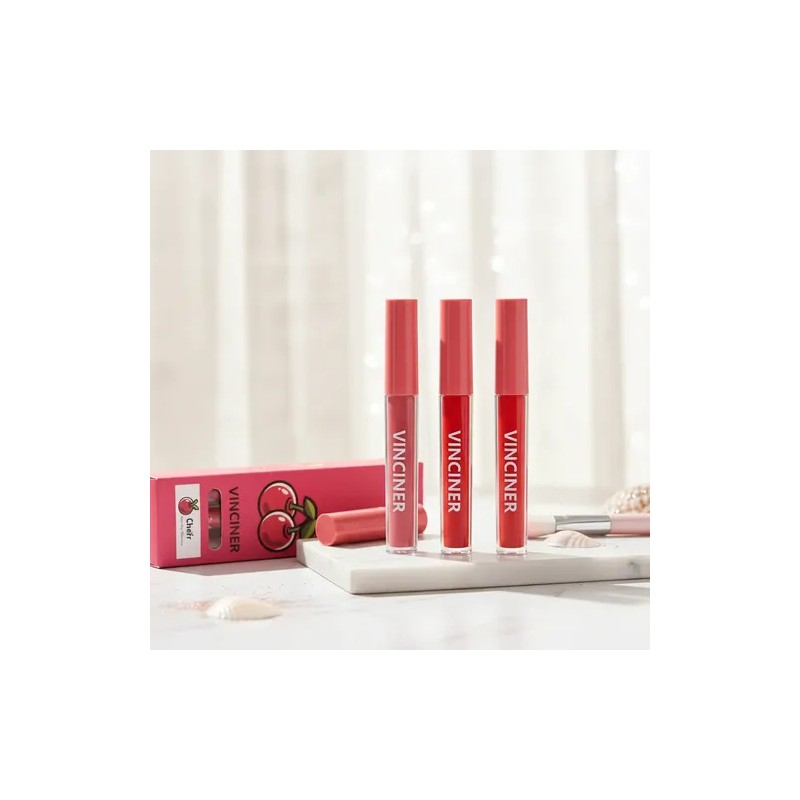Set De 3 Brillos De Labios, Hidratante Balsamo Labial