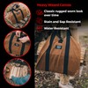 Nut Hugger Firewood Carrier Log Tote Bag, Waxed Canvas Wood