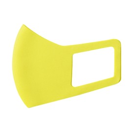 Artec 14885 Cooling Mask, For Kids, Summer, Washable, Easy to Breath, 3D Construction, Urethane, Sports, Quick Drying, 2 Pieces, Yellow, Medium Size (High School Years, Women)