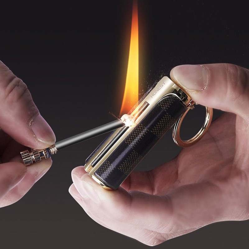 WINAKUI Permanent Match Keychain Lighter Match Strike, Reusable Waterproof Match