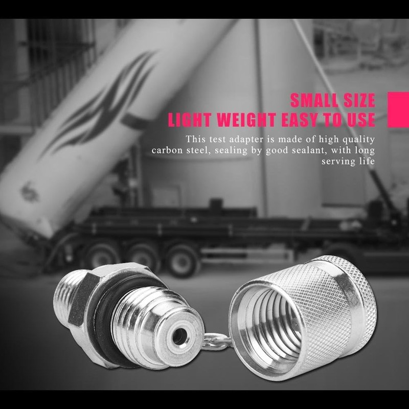 Hydraulic Coupling Set, Hydraulic Test Connection, G1/4-M16x2 Hose Fitting Adapter,