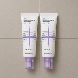 Mediheal PDRN Moisture Sun Serum Smooth Tone Up 50g x 2 / 메디힐 PDRN 수분 선세럼 매끈 톤업 50g x 2개