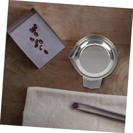 Operitacx Stainless Steel Scales for Digital Scales Perfect Storage Trays for Jewellery Coins and More High-Quality Weighing Surface Made of Stainless Steel