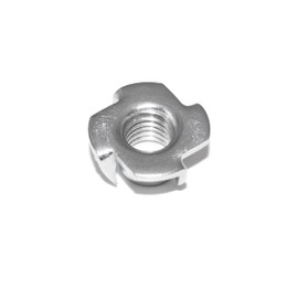 Drive-in Nuts M12 Stainless Steel Pack of 10 with 4 Drive-In Tips Made of Rustproof Stainless Steel V2A A2 for Wood - Press-in Nuts