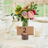 GeeRic Wood Place Card Holders, 20Pcs Table Number Holder with