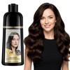 Dark Brown Hair Dye Shampoo - 100% Gray Coverage, Ammonia
