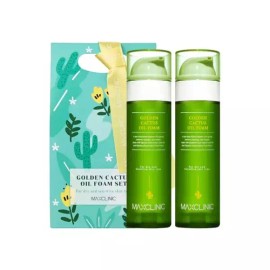 Maxclinic 맥스클리닉 오일 폼 클렌징 골든 선인장 대용량 110g 2개 선물세트 Max Clinic Oil Foam Cleansing Golden Cactus Large Size 110g 2pcs Gift Set [Unit price]