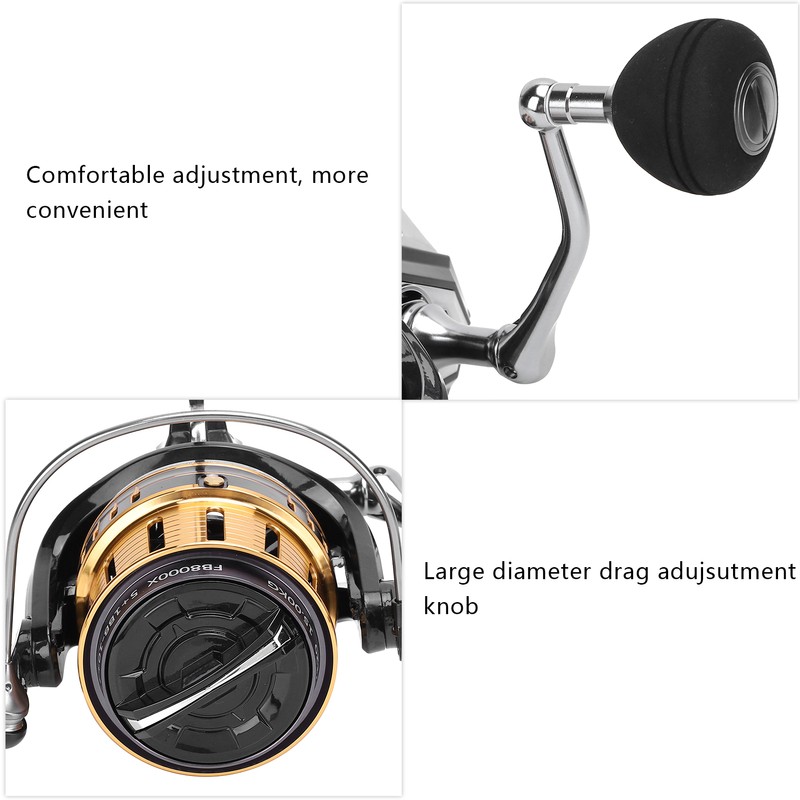 Far Throw Fishing Reel Metal 5+1BB Bevel Cup 4.1:1 High