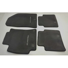 Hyundai New OEM Genuine Hyundai Floor Mats 2017-2020 Elantra Black Carpet F2F14-AC000