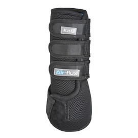 Masta Air-Flux Schooling Wraps - 3D Airmesh, Breathable, Overheat Prevention, Neoprene, Lightweight Protection for Horse Legs - Set of 2 COB BLACK