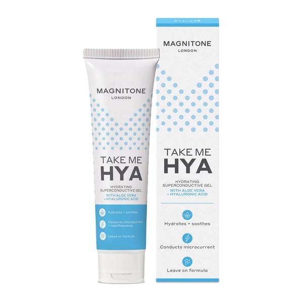 MAGNITONE Take Me Hya - Hydrating Superconductive Gel with Aloe Vera + Hyaluronic Acid, for LiftOff Microcurrent Facial Toning Device - Hydrates & Soothes, Cruelty Free & Vegan (Pack of 1)