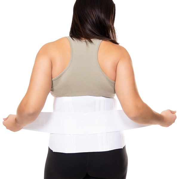 BraceAbility Plus Size 2XL Bariatric Back Brace - XXL Big and Tall Lumbar Support Girdle for Obesity Lower Back Pain in Extra Large, Heavy or Overweight Men and Women (Fits 50"-55")