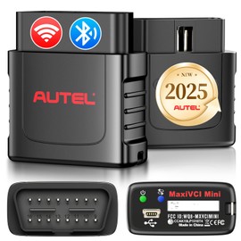 Autel MaxiSys MaxiVCI VCI Mini Bluetooth Diagnostic Interface, 2025 Vehicle Wireless Dongle, Work with Autel Scanner MaxiCOM MK808BT PRO MK808Z-BT MP808BT Pro MK808S-TS MX808S-TS MP808S-TS MK808TS