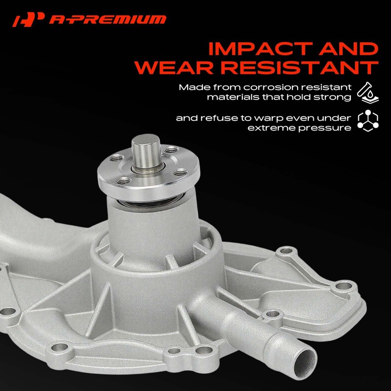 A-Premium Engine Water Pump (6.6L 7.0L) Compatible with Buick