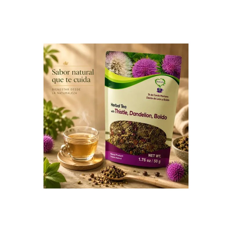 Té Quiere Te cardo mariano en herbal Sin ser Amargo