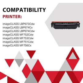 inkalfa 069 069H Toner Cartridge Set MF753Cdw 4 Pack Compatible Replacement for Canon 069 069H for Canon Color ImageCLASS MF753Cdw MF751Cdw LBP674Cdw Printer Ink |Black Cyan Magenta Yellow|